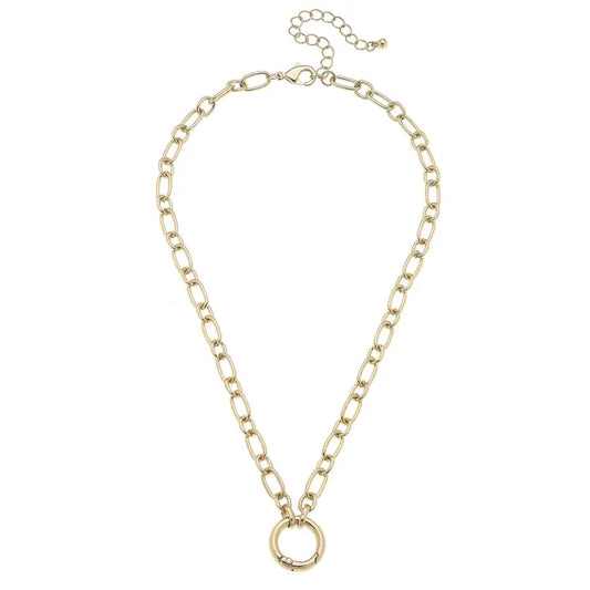 Poppy Beaded Cross & Pearl Charm Necklace