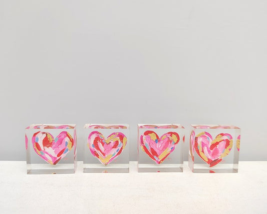 Small Acrylic Heart Block