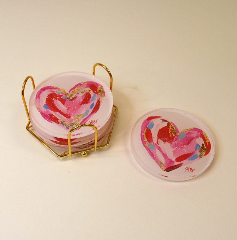 Heart Acrylic Coasters