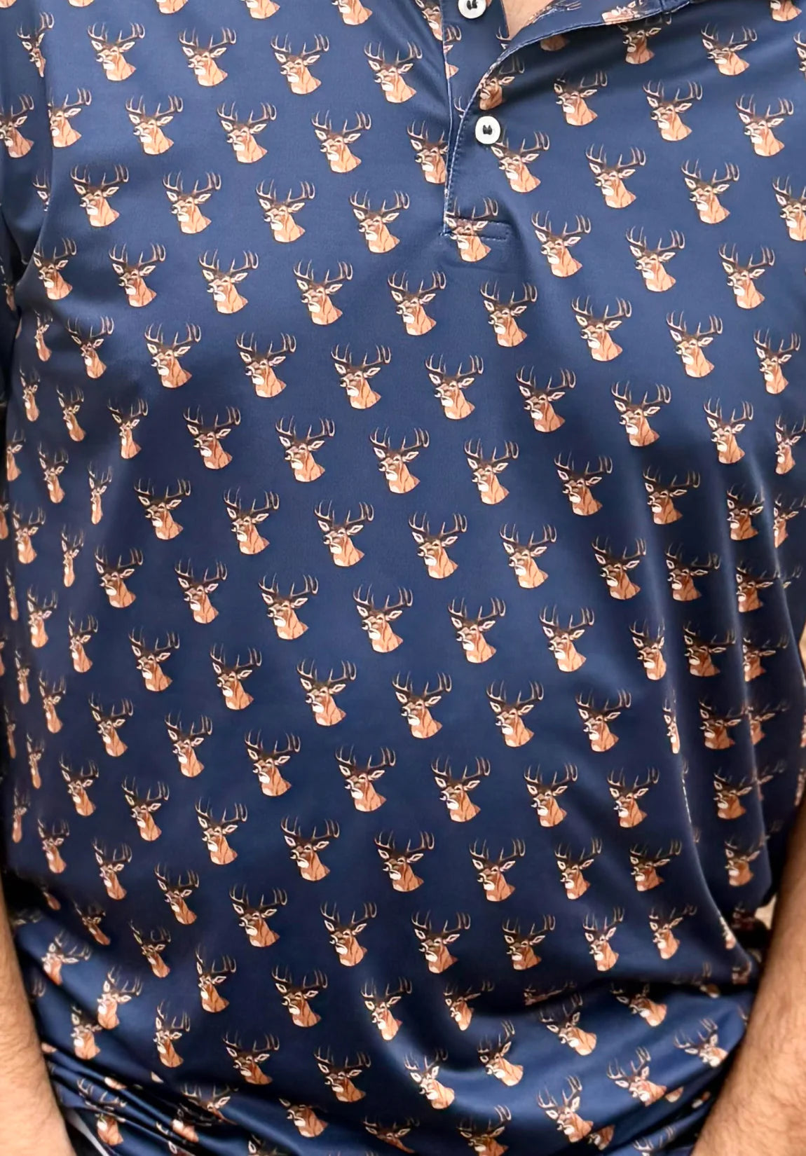Camo Deer Performance Polo
