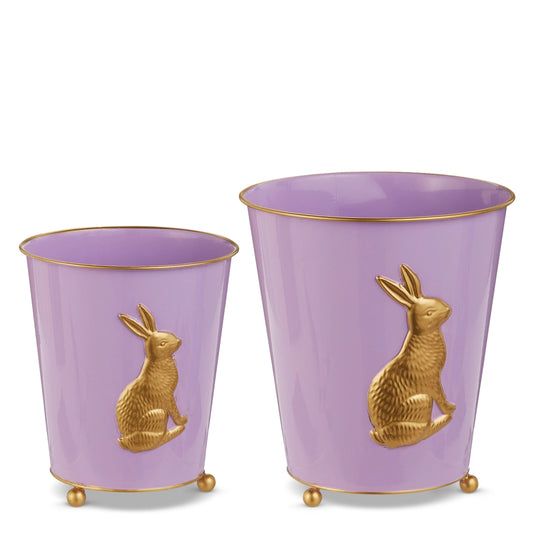 Lilac Bunny Cache Pots