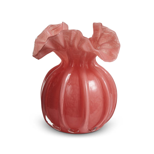 Pink Ruffle Vase