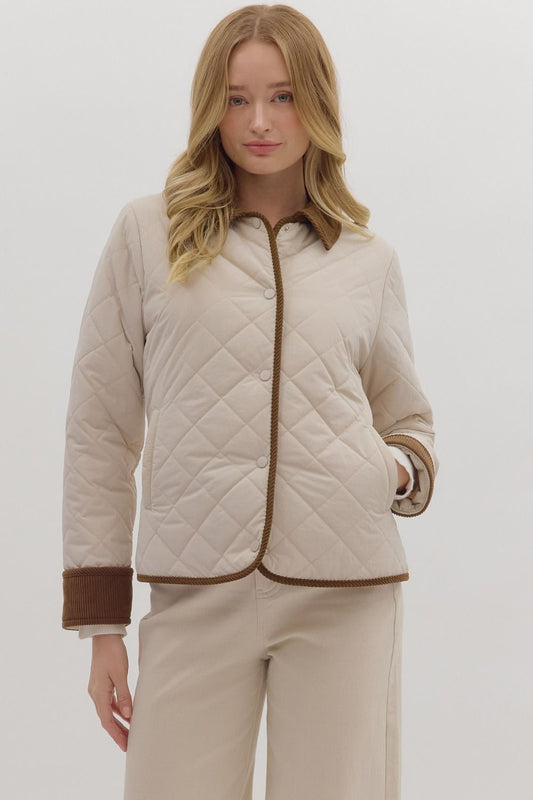 Corduroy Quilted Jacket