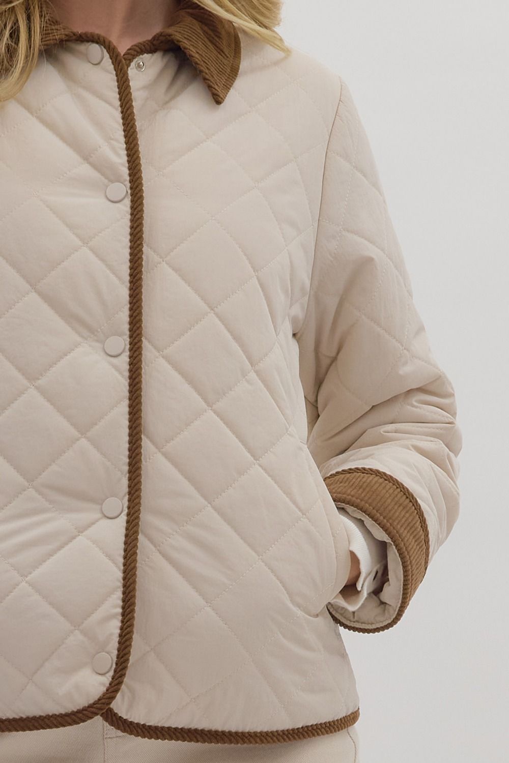 Corduroy Quilted Jacket
