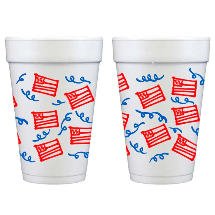 Flag & Streamer Foam Cup