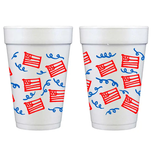 Flag & Streamer Foam Cup