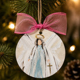 Teal Angel Ornament