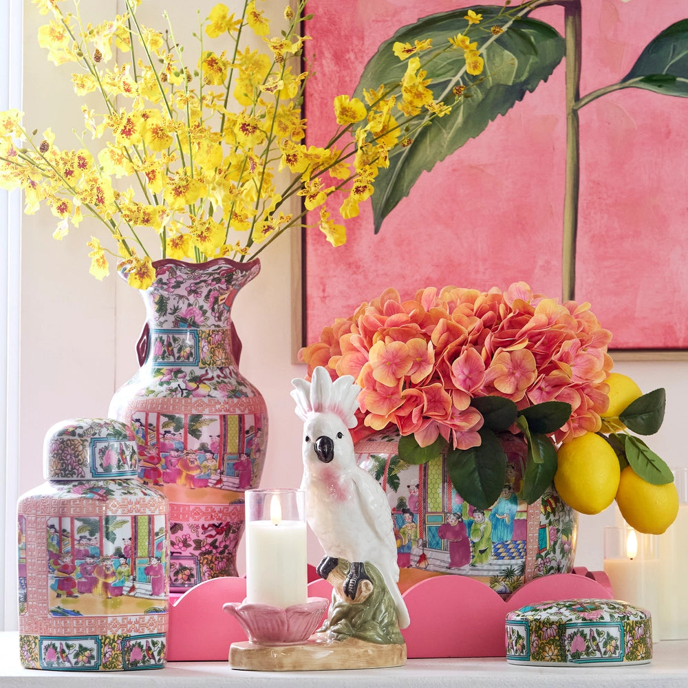 Bubblegum Scalloped Tray